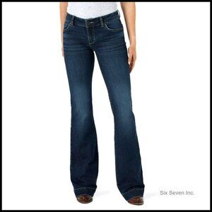 Mid Rise Wide Leg Trouser Jeans Retro Y2K Chic Figure Flattering Comfort